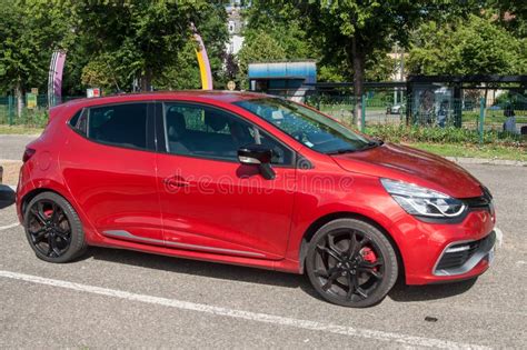 Red Renault Clio Rs Sport Parked In The Street Editorial Stock Photo