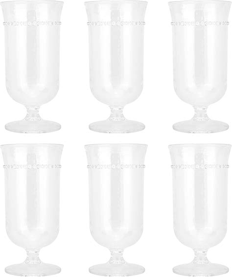 Cherrypig 15 Ounce Barrel Hobanail Acrylic Wine Glasses