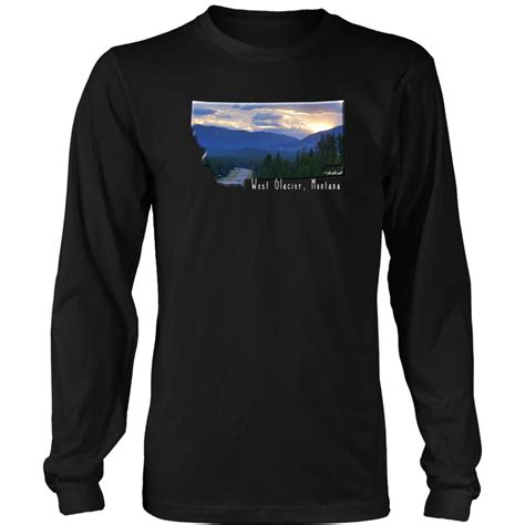 √ Glacier National Park Long Sleeve T Shirt