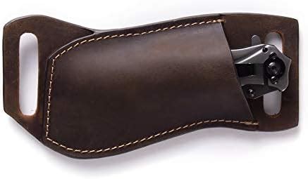 Gentlestache Leather Pocket Knife Sheaths For Belt Folding Knife