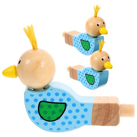 Wooden Bird Whistle 3 Pcs Educational Musical Toys Whistles For Kids