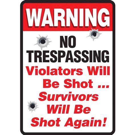 No Trespassing Metal Sign - ABC Distributors, Inc.