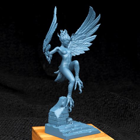 NSFW Harpy Nude 75mm Resin Statue Dungeons And Dragons Etsy