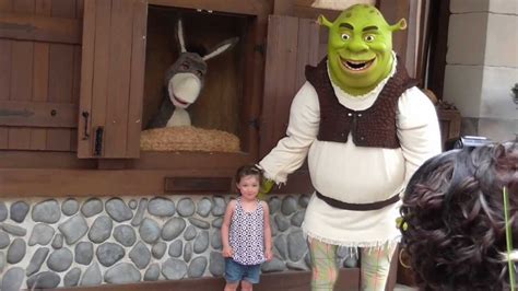 Shrek With Donkey Having A Meet And Greet At Universal Studios Florida