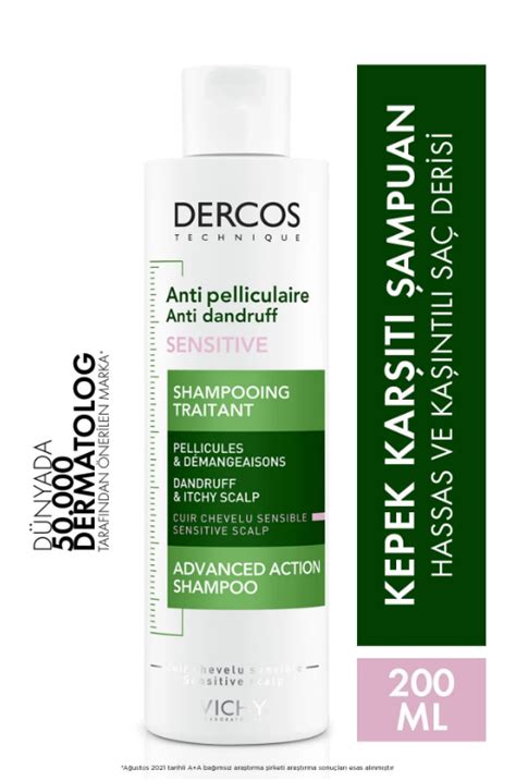 Vichy Dercos Anti Dandruff Kepek Karşıtı Şampuan 200 ml Hassas Saç