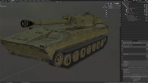 D Model S Gvozdika Self Propelled Howitzer Vr Ar Low Poly Cgtrader