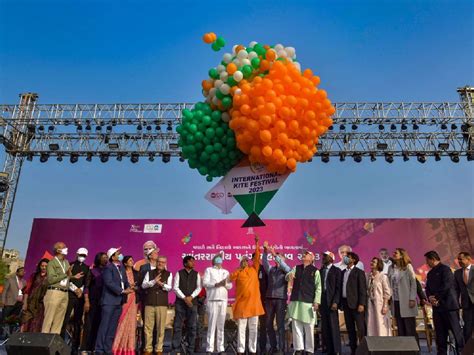 In Pics: Gujarat CM kicks off International Kite Festival 2023, 68 ...