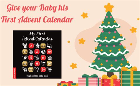 My First Advent Calendar High Contrast Baby Book Christmas Countdown