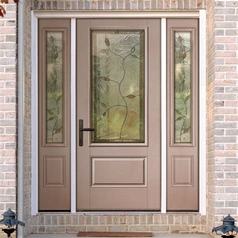 The Therma Tru Smooth Star 3 4 Lite 2 Panel Door Comes In A Rainbow Of