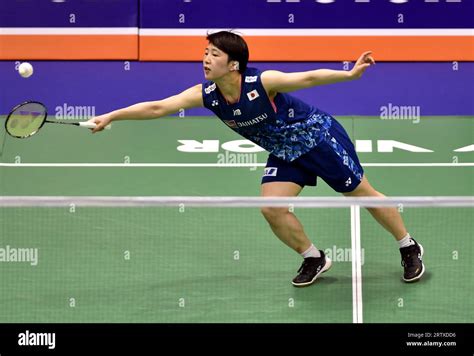 Hong Kong Th Sep Yamaguchi Akane Of Japan Hits A Return