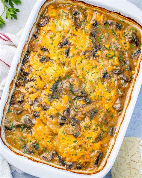 Baked Potato And Mushroom Casserole Healthy Fitness Meals