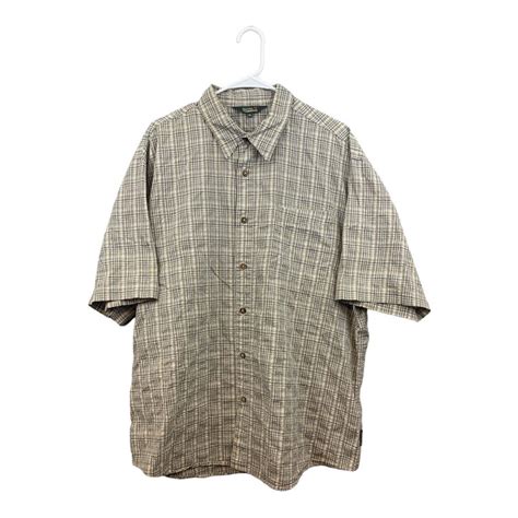 Royal Robbins Royal Robbins Tan Plaid Short Sleeve Camp Shirt Xl Grailed