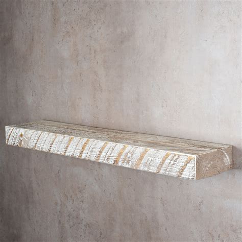 Levandeo Wandregal Holz Massiv 100x20cm Shabby Chic Wandboard Regal