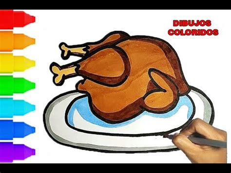 COMO DIBUJAR Un POLLO ASADO DIBUJAR Un POLLO ASADO DIBUJANDO