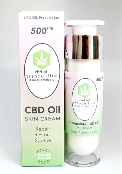 Cbd Moisturising Cream 500mg Tranquillite