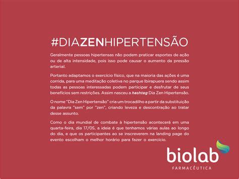 Dia Zen Hipertens O Luana Barros