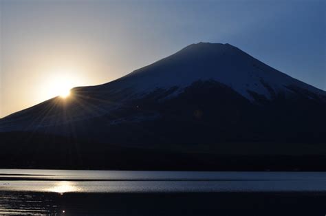 山中湖の湖畔より、夕暮れ時｜mtfuji View Spot｜富士山｜chafuka