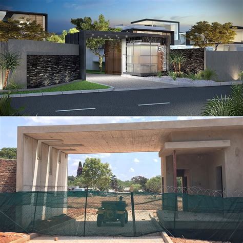 3d Render Vs Reality During Construction Outdoor Decor Outdoor