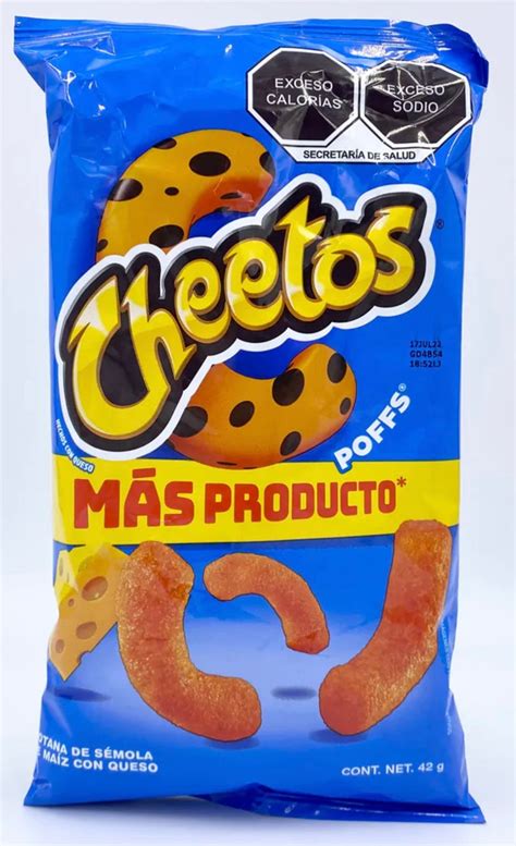 Sabritas Cheetos Poffs 42g Caja 5 bolsas papas snacks auténticos Chips