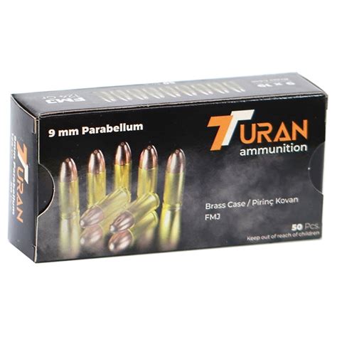 Turan Parabellum Mm Luger Ammo Grain Full Metal Jacket