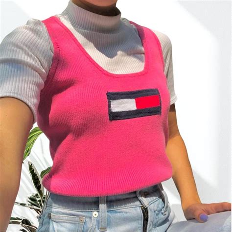 Vintage Pink Sweater Vest This Vest Is Soooo Cute Depop