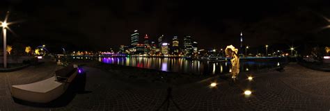 Elizabeth Quay Island Night View 360 Panorama | 360Cities