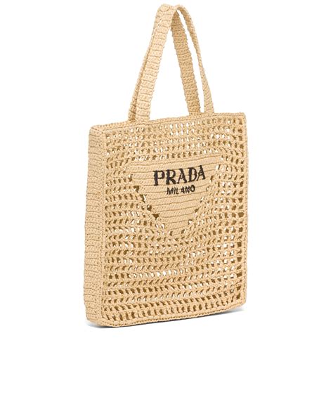 Raffia Tote Bag Prada