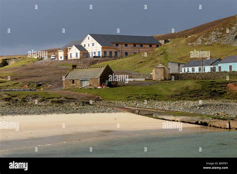 Fair Isle Bird Observatory Shetland Scotland National Trust Stock Photo ...