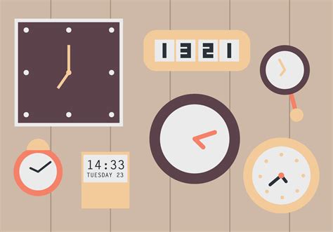 Wall Clocks 114665 Vector Art At Vecteezy