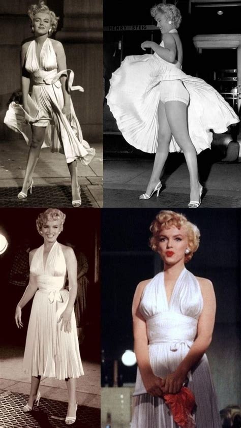 Marilyn Monroe White Dress Outfits