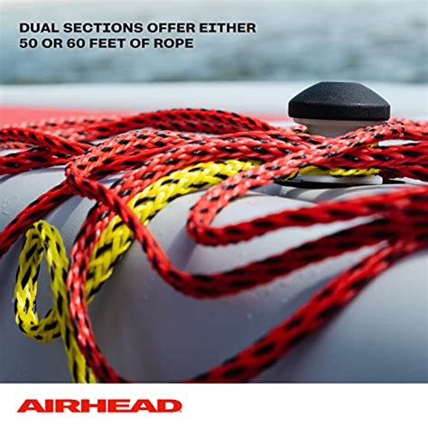 Airhead 2 Section Tow Rope 1 4 Rider Towable Tube Rope Dual Sections