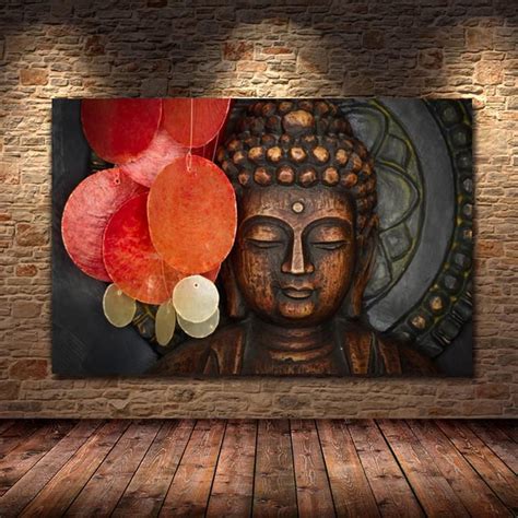 Big Buddha Art Buddha Statue Canvas Print Buddhism Home Etsy Buddha