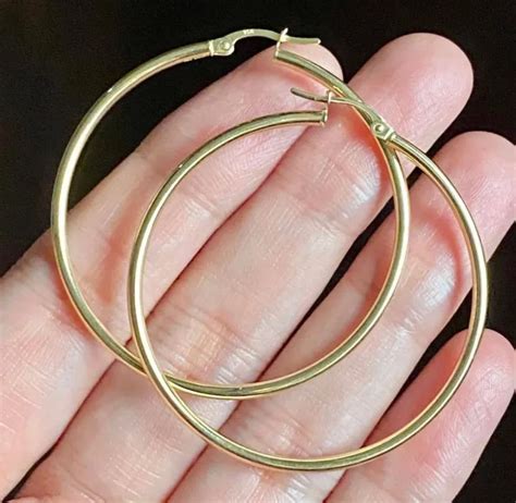 Pawnable K Saudi Gold Xl Hoop Earrings Lazada Ph