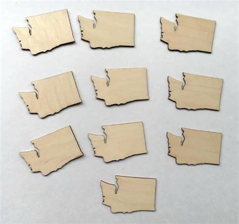 State Cutouts Wooden Cutouts Wooden Blanks Wood State Cut Etsy