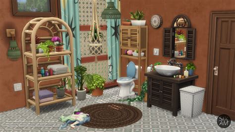 Boho Bath Botanical Retreat Cc Pack For The Sims Sixam Cc