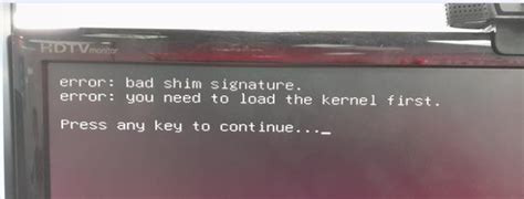 Grub2 Uefi Secure Boot Bad Shim Signature Ask Ubuntu