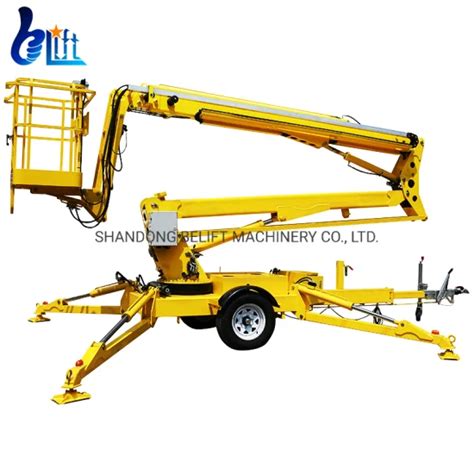 M M Electric Hydraulic Aerial Telescopic Cherry Picker Towable