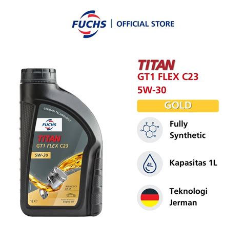 Jual Fuchs Titan Gt Flex C W Sae Fully Synthetic Engine Oil L