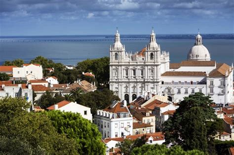 K Sacramento Houses Portugal Lisbon From Above Town Square Hd