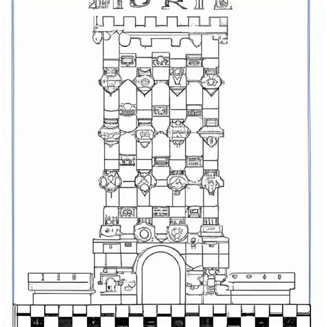 Estratégia Desenhos da Torre do Xadrez para Imprimir e Colorir