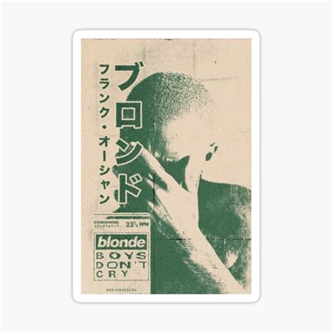 Frank Ocean Sticker For Sale By Chadlihassan Redbubble