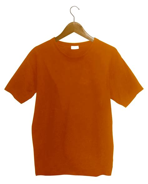 Orange T Shirt With Hanger 13775376 Png