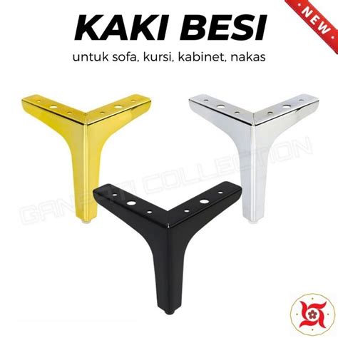 Jual Kaki Sofa Gold Segitiga Kaki Sofa Emas Silver Hitam Kaki Kursi