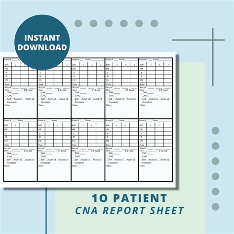 Cna Assignment Sheet Template At Viiwayneblog Blog