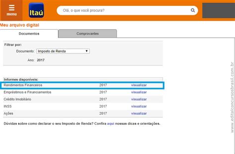 Consultar O Informe De Rendimentos Do Itaú 2019 Irpf 2019 Hot Sex Picture