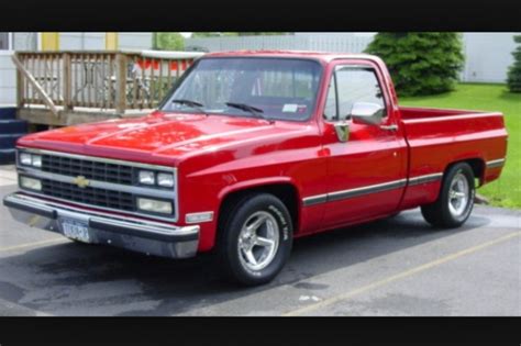 Chev Red Chevy Trucks Square Body