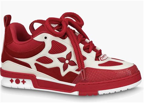 Louis Vuitton Lv Skate Sneaker Red White Hype Clothinga