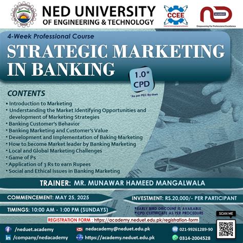 Strategic Marketing In Banking NED Academy CCEE CMPP PTMC