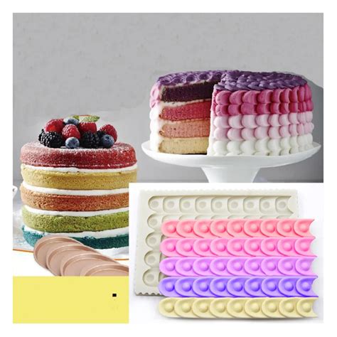 Buy Rainbow Fondant Cake Decoration Silicone Mold