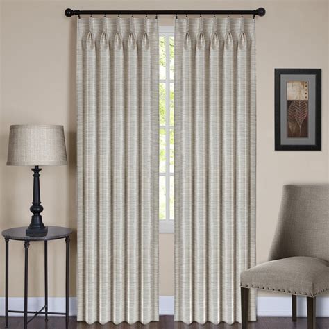 Achim Importing Co Parker Solid Sheer Pinch Pleat Single Curtain Panel